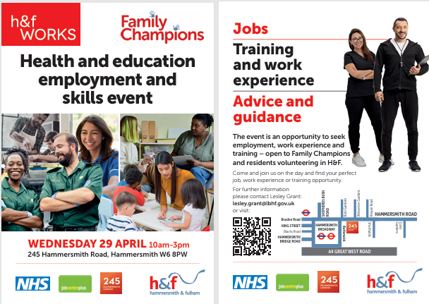 Health and education employment and  skills event Image